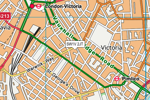 SW1V 2JT map - OS VectorMap District (Ordnance Survey)