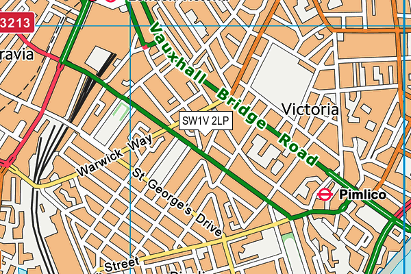 SW1V 2LP map - OS VectorMap District (Ordnance Survey)