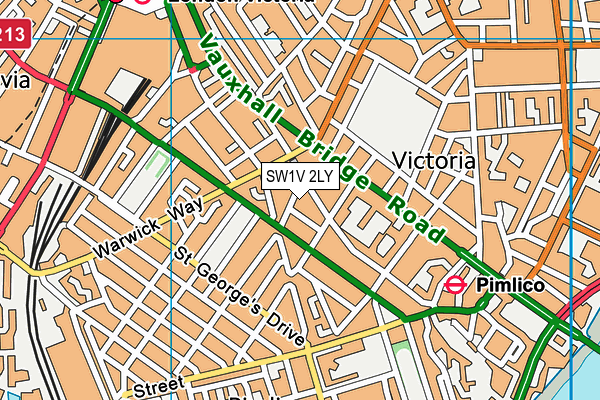 SW1V 2LY map - OS VectorMap District (Ordnance Survey)