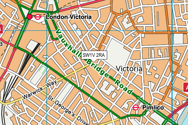 SW1V 2RA map - OS VectorMap District (Ordnance Survey)