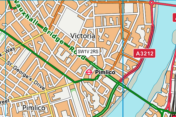 SW1V 2RS map - OS VectorMap District (Ordnance Survey)