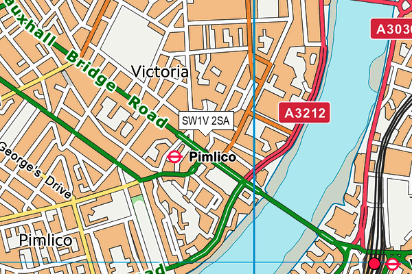 SW1V 2SA map - OS VectorMap District (Ordnance Survey)