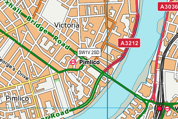 SW1V 2SD map - OS VectorMap District (Ordnance Survey)