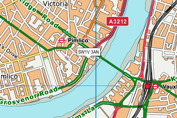 SW1V 3AN map - OS VectorMap District (Ordnance Survey)