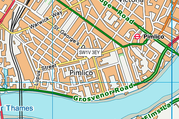 SW1V 3EY map - OS VectorMap District (Ordnance Survey)