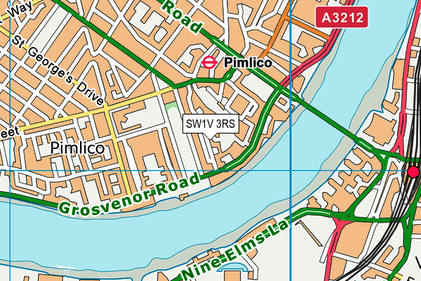 SW1V 3RS map - OS VectorMap District (Ordnance Survey)