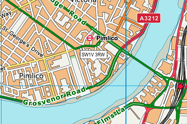 SW1V 3RW map - OS VectorMap District (Ordnance Survey)