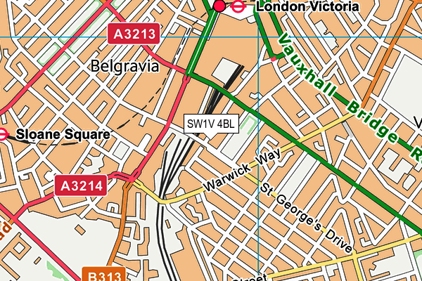 SW1V 4BL map - OS VectorMap District (Ordnance Survey)