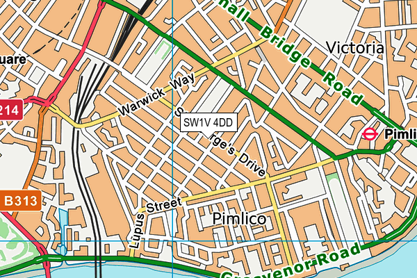 SW1V 4DD map - OS VectorMap District (Ordnance Survey)