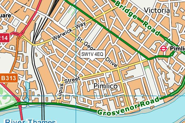 SW1V 4EQ map - OS VectorMap District (Ordnance Survey)