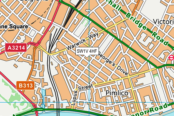 SW1V 4HF map - OS VectorMap District (Ordnance Survey)