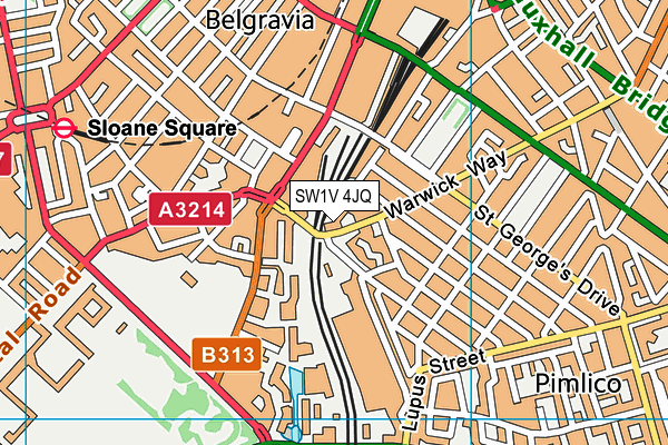 SW1V 4JQ map - OS VectorMap District (Ordnance Survey)