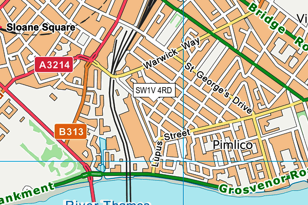 SW1V 4RD map - OS VectorMap District (Ordnance Survey)