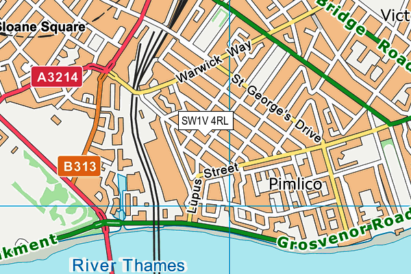 SW1V 4RL map - OS VectorMap District (Ordnance Survey)