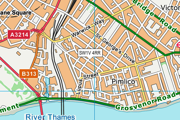 SW1V 4RR map - OS VectorMap District (Ordnance Survey)