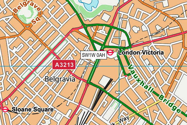 SW1W 0AH map - OS VectorMap District (Ordnance Survey)