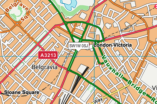 SW1W 0SJ map - OS VectorMap District (Ordnance Survey)