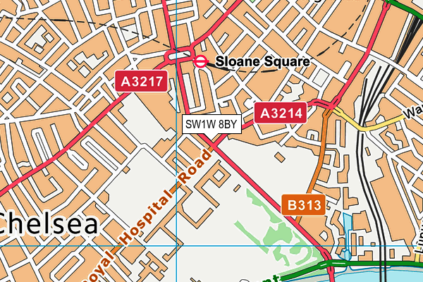 SW1W 8BY map - OS VectorMap District (Ordnance Survey)