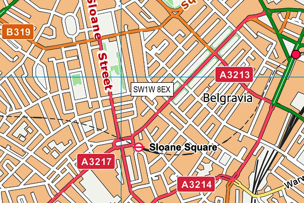 SW1W 8EX map - OS VectorMap District (Ordnance Survey)