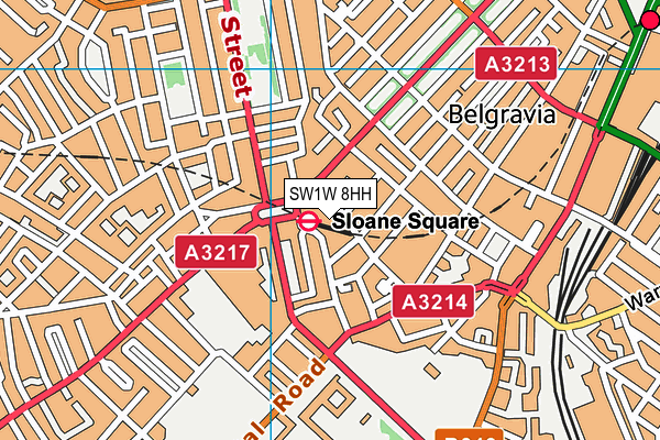 SW1W 8HH map - OS VectorMap District (Ordnance Survey)