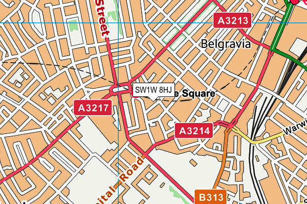SW1W 8HJ map - OS VectorMap District (Ordnance Survey)