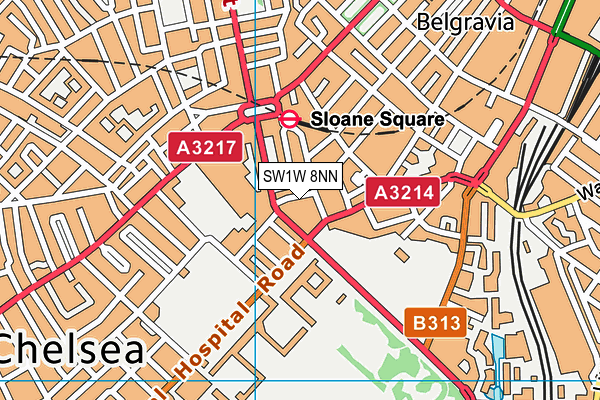 SW1W 8NN map - OS VectorMap District (Ordnance Survey)