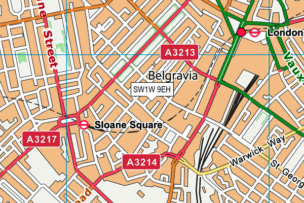 SW1W 9EH map - OS VectorMap District (Ordnance Survey)