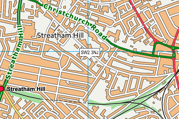 Streatham Wells Primary School map (SW2 3NJ) - OS VectorMap District (Ordnance Survey)