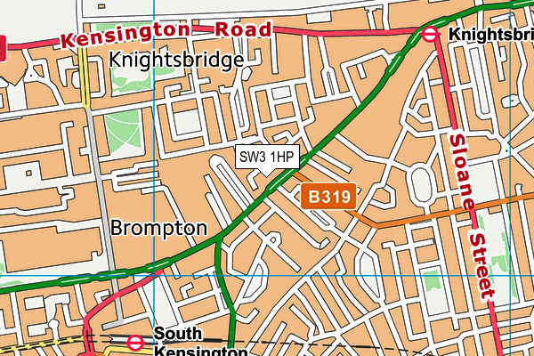 SW3 1HP map - OS VectorMap District (Ordnance Survey)