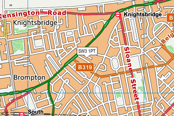 SW3 1PT map - OS VectorMap District (Ordnance Survey)