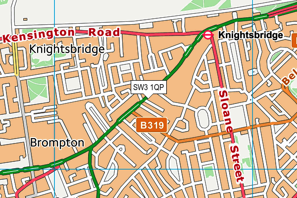 SW3 1QP map - OS VectorMap District (Ordnance Survey)