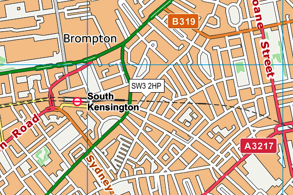 SW3 2HP map - OS VectorMap District (Ordnance Survey)