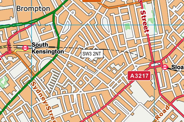 SW3 2NT map - OS VectorMap District (Ordnance Survey)