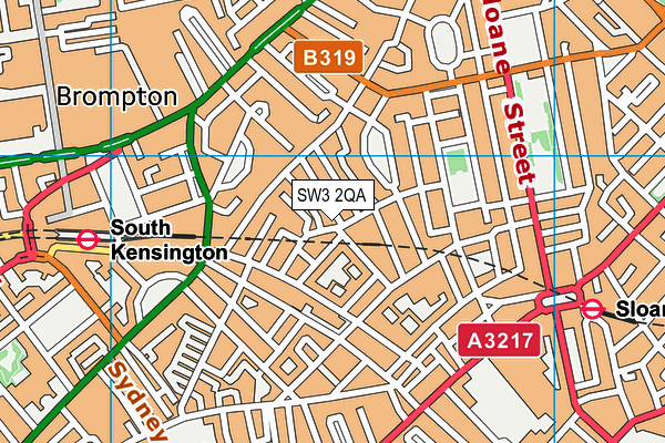 SW3 2QA map - OS VectorMap District (Ordnance Survey)