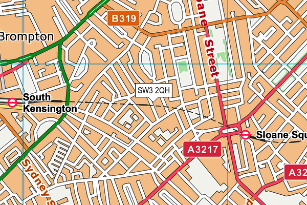 SW3 2QH map - OS VectorMap District (Ordnance Survey)
