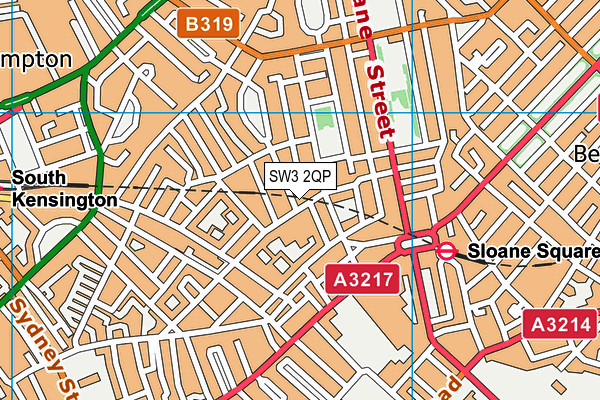 SW3 2QP map - OS VectorMap District (Ordnance Survey)