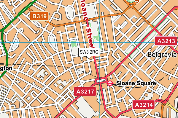 SW3 2RG map - OS VectorMap District (Ordnance Survey)