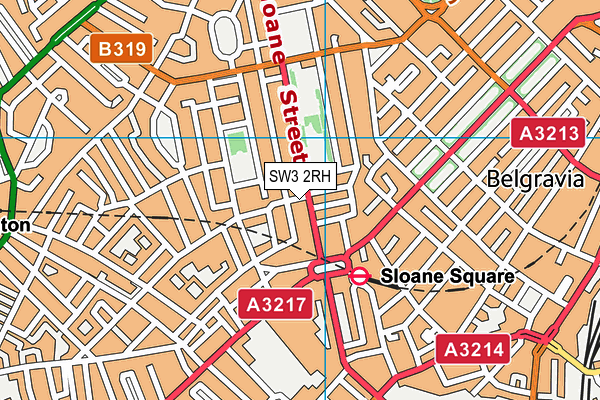 SW3 2RH map - OS VectorMap District (Ordnance Survey)