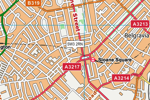 SW3 2RN map - OS VectorMap District (Ordnance Survey)