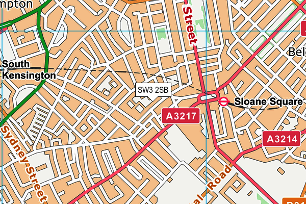 SW3 2SB map - OS VectorMap District (Ordnance Survey)