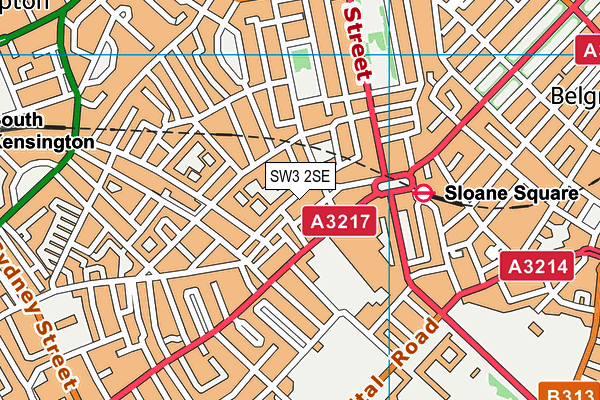 SW3 2SE map - OS VectorMap District (Ordnance Survey)
