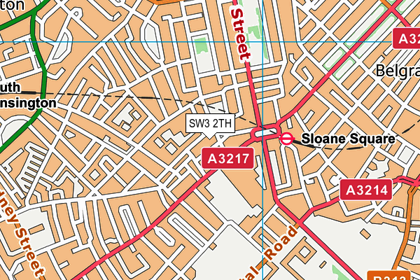 SW3 2TH map - OS VectorMap District (Ordnance Survey)