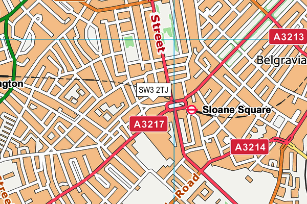 SW3 2TJ map - OS VectorMap District (Ordnance Survey)