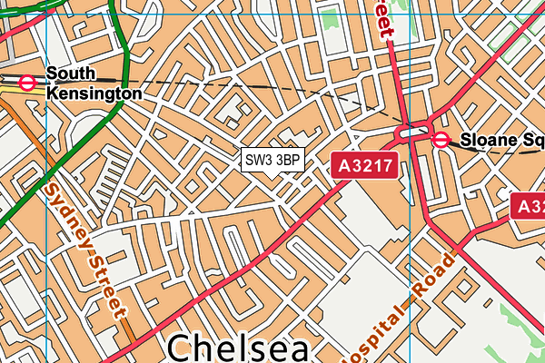 SW3 3BP map - OS VectorMap District (Ordnance Survey)