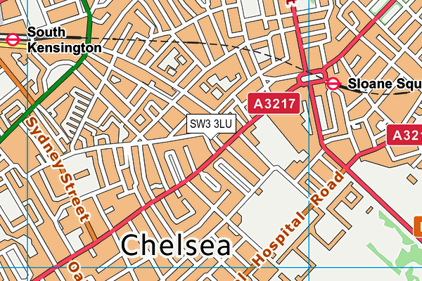 SW3 3LU map - OS VectorMap District (Ordnance Survey)