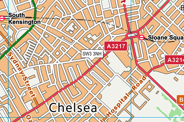 SW3 3NH map - OS VectorMap District (Ordnance Survey)