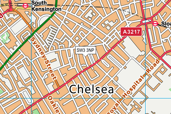 SW3 3NP map - OS VectorMap District (Ordnance Survey)