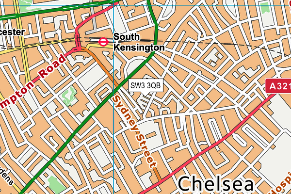 SW3 3QB map - OS VectorMap District (Ordnance Survey)