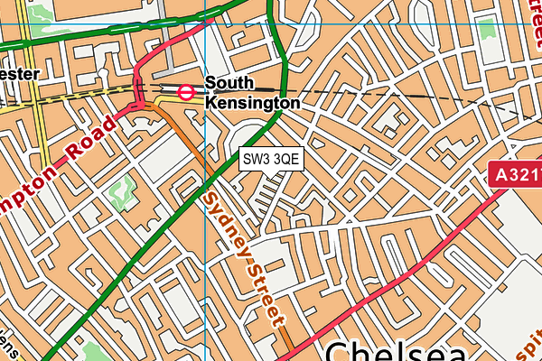 SW3 3QE map - OS VectorMap District (Ordnance Survey)