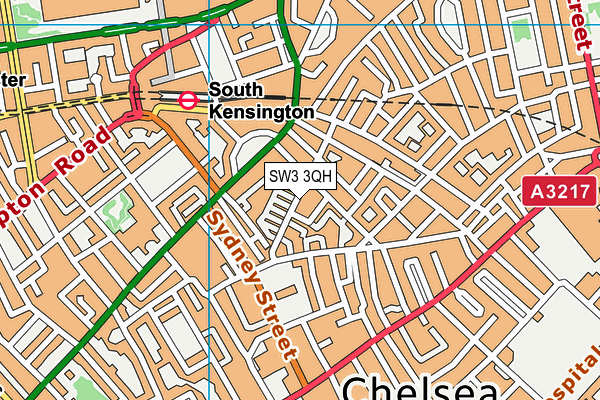 SW3 3QH map - OS VectorMap District (Ordnance Survey)
